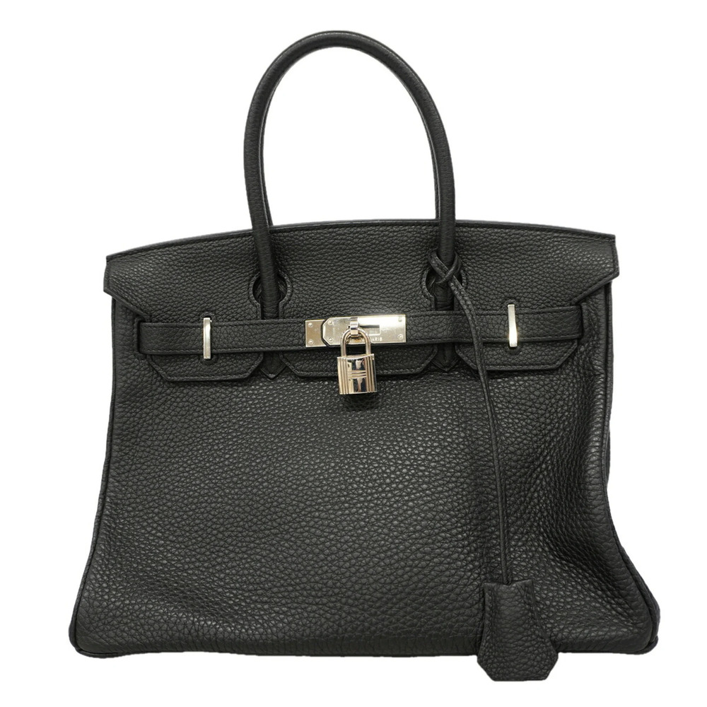 Hermes Birkin 30 handbag, Togo leather, black, □N stamp, women's, P3411269